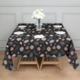 thumbnail image 3 of Pioneer Flower Floral Print Pattern Square Tablecloth, Waterproof Wipeable Spillproof Washable Table Cover for Home Kitchen Party Decor, 42"x42", 3 of 6