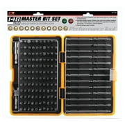 Performance Tool W1725 148-Piece Master Bit Set with SAE and Metric Assortment for Precision DIY and Professional Jobs