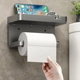 thumbnail image 2 of Toilet Paper Holder Plastic Storage Rack Kitchen Towel Placement Of Seasoning Bottles Bathroom Wall Roll Of Paper Phone Storage, 2 of 6