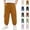 Orange, variant on Chiccall Boys Tapered Cargo Pants Multi Pockets Elastic Waist Cuffed Ankle Solid Jogger Casual Daily Play Running Sweatpants for Boys