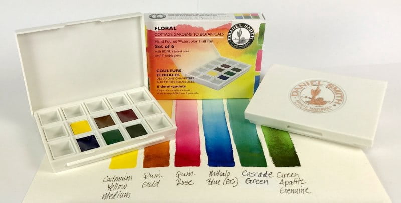 Daniel Smith Extra-Fine Watercolor Half Pan Set, 6-Colors, Inspiration II