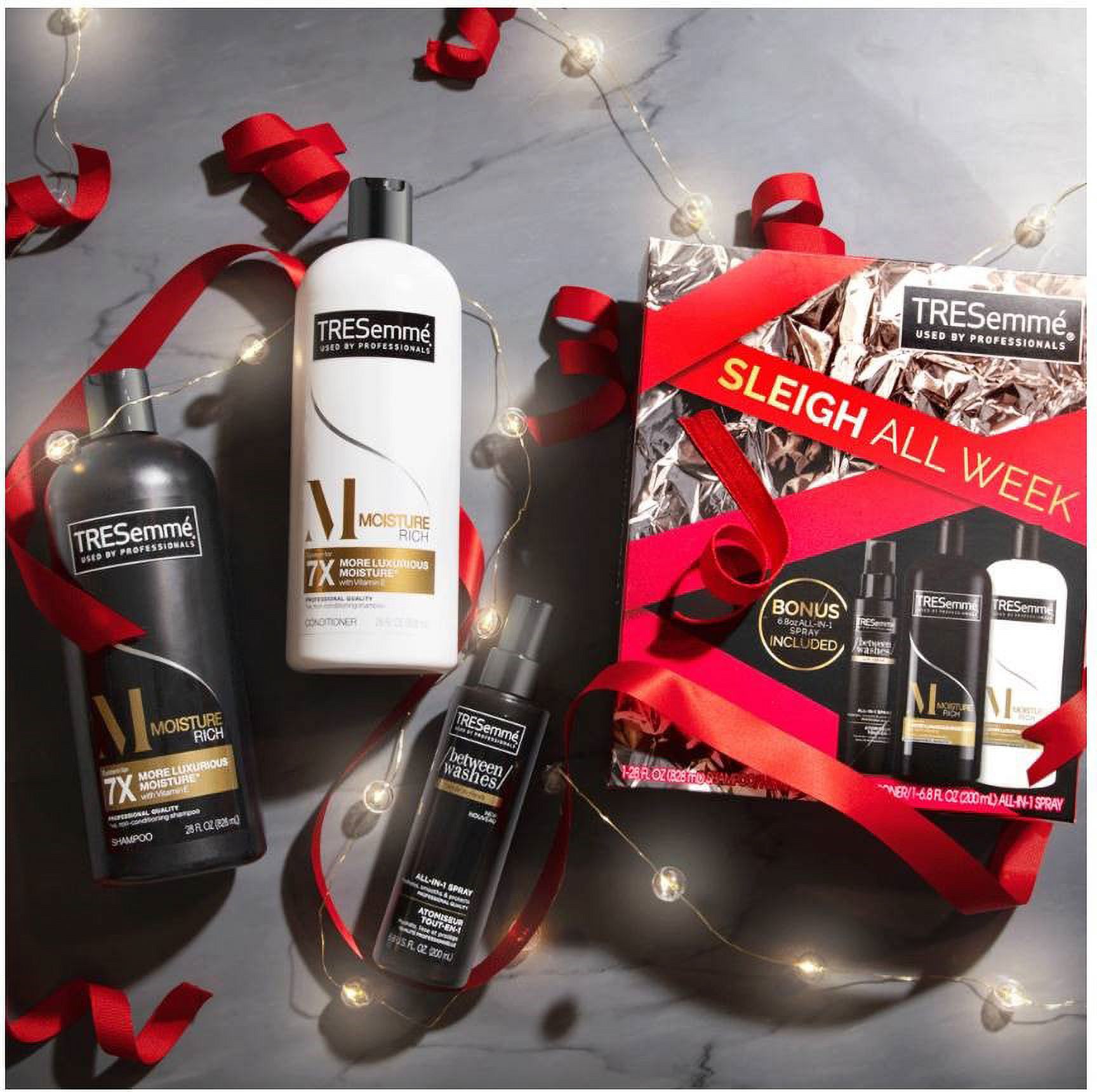 ($13 Value) TRESemme 3-Piece Moisture Rich Gift Set with Shampoo, Conditioner, and All-In-One Styling Spray - image 2 of 10