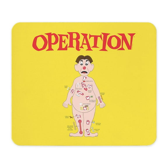 CafePress - Operation Game Board - Non-slip Rubber Mousepad, Gaming Mouse Pad