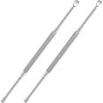 thumbnail image 1 of 2 Pack - Stainless Steel Ear Spoon Portable Double-Ended Ear Pick Ear Wax Removal Tools Cl, 1 of 5