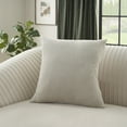 thumbnail image 4 of Mina Victory Sofia Solid Reversible Velvet 20" x 20" Grey Indoor Throw Pillow, 4 of 6