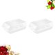 thumbnail image 5 of Caja de plástico para guardar zapatos (2 unidades), gruesa, antipolvo, transparente, grande, para hombres y mujeres (blanca), 5 of 6