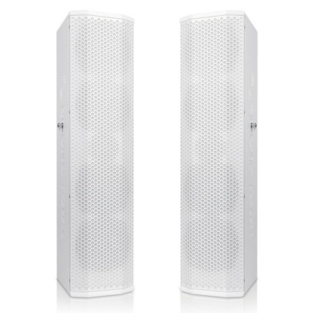 Sound Town Pair of Passive Wall-Mount Column Mini Line Array Speakers with 4 x 5” Woofers White for Live Event Church Conference Lounge CARPO-V5W - image 8
