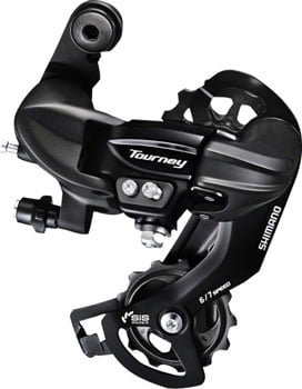 Bicycles Shimano Rear Derailleur Tourney RD-TY21B 6-/7-Speed For Mountain Bikes 