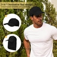 thumbnail image 3 of American Trends Mens Sun Hat with Neck Flap UV Protection Waterproof Fishing Hat Portable Safari Hat Black, 3 of 7