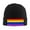Black, variant on Pride Rainbow Flag Pattern Beanie Hat Knit Hat Skull Cap for Men Women Winter Hat Black