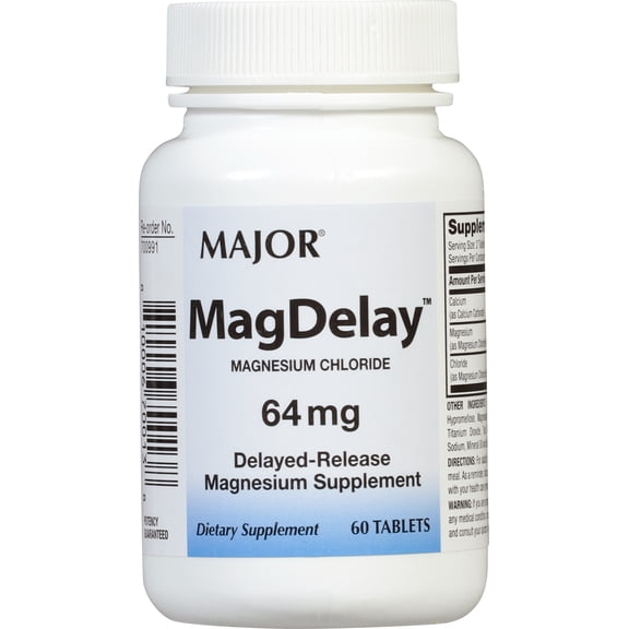 Major MagDelay 64 mg Magnesium Chloride 60 Tablets