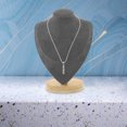 thumbnail image 3 of CRILSTYLEO 1Pack Necklace Storage Stand Grey Bamboo Jewelry Display Busts For Personal Users And Home, 3 of 8