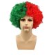 thumbnail image 1 of Peluca color bandera para aficionados al deporte y carnaval, gorra cómoda, tocado reutilizable para el traje de festival, 1 of 5