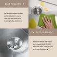 thumbnail image 4 of Stainless Steel Bar Sink, Handcrafted Undercounter Kitchen Sink, Commercial Grade Brushed Finish, 10*17Inches, 4 of 5