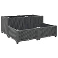 thumbnail image 6 of vidaXL Planter Raised Flower Bed with Rattan Look Plant Box Polypropylene, 6 of 135