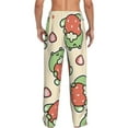thumbnail image 3 of Balery Frog Hold Strawberry print Men's Pajama Pants,Ultra Lightweight Pjs,Lounge Pant-Small, 3 of 9