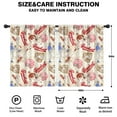 thumbnail image 2 of Blackout Kids Curtains,Beige Baseball Elements Pattern Childrens Insulated Curtains Set Of 2,Bedroom Essentials,Toddler Room Decor 42"x54", 2 of 5