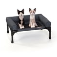 thumbnail image 1 of Cama elevada para mascotas con refuerzos extraíbles color carbón malla negra tamaño pequeño 43 x 55 x 18 cm, 1 of 8