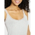 thumbnail image 4 of No Boundaries Sleep Pointelle Knit Slip Dress, Women’s XXS-3X, 4 of 5