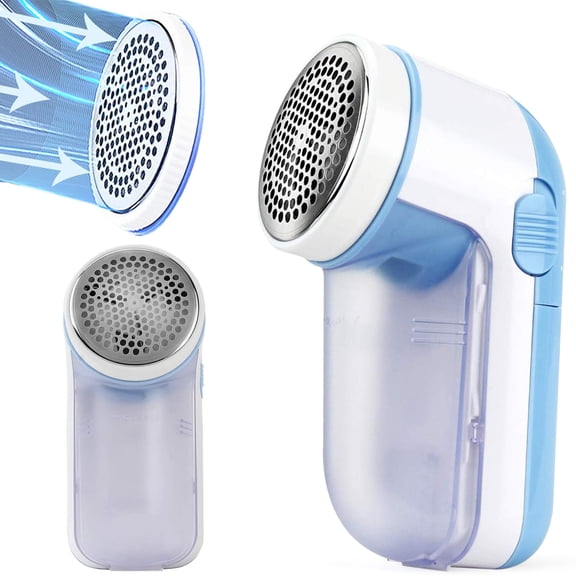 Fabric Shaver, Electric Lint Remover for Clothes, Battery Operated Defuzzer Lint Shaver with 3 Blades for Sweater, Couch, Blanket