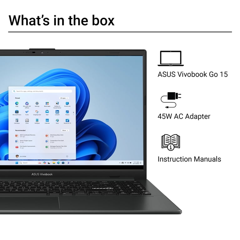 Display ASUS Vivobook Go 15 15.6” FHD Laptop with AMD Ryzen 5 40