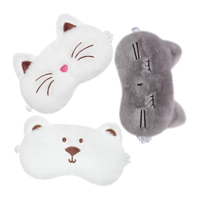 Soft Plush Sleep Mask Toy Cute Cartoon Design For Kids Bedtime Companion And Photo Prop