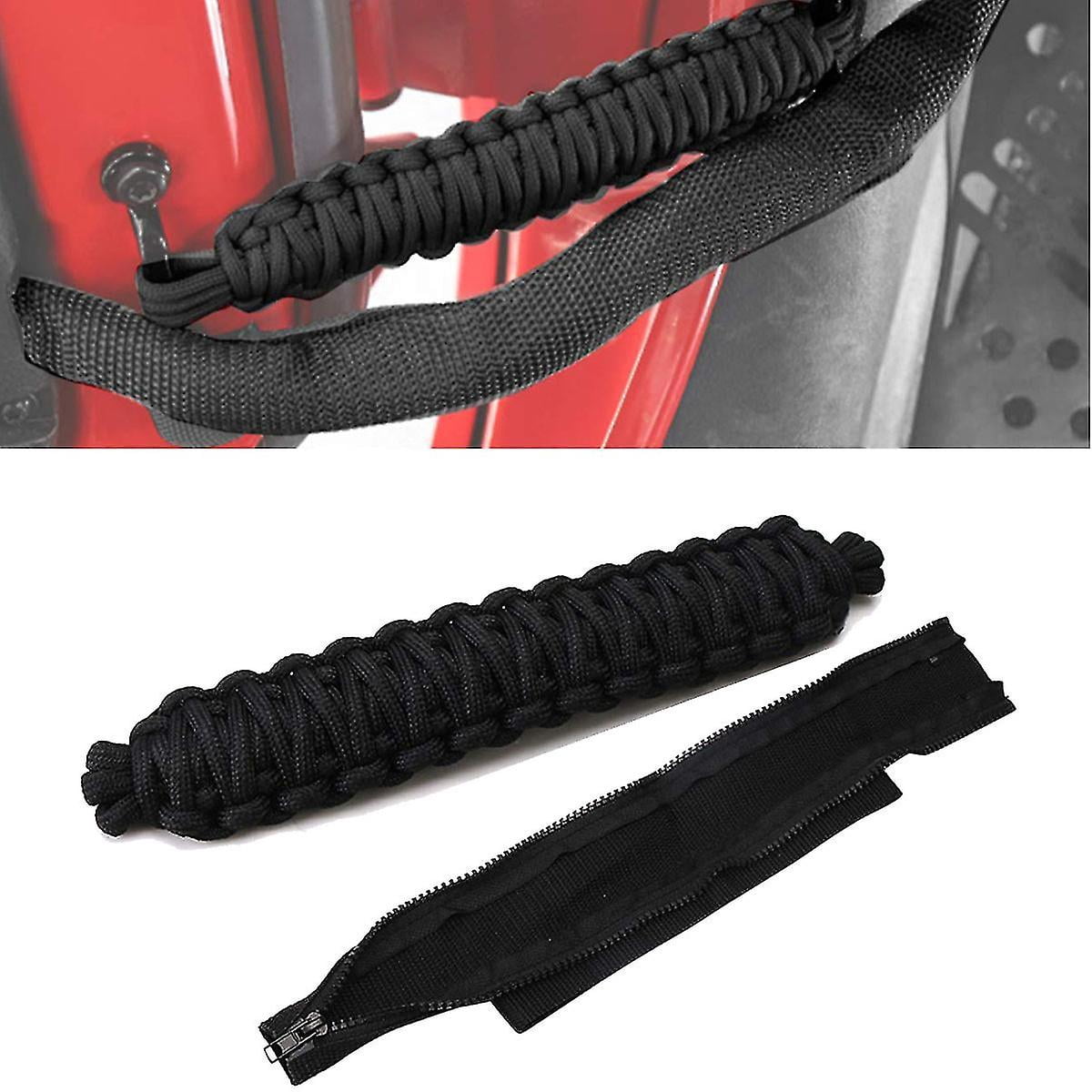 Sangle De Retenue De Porte Pour Jeep Wrangler TJ 1997-2006 - Tissu Oxford Robuste, Taille Compacte, Réglable, Noir - 4