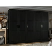 100% Solid Wood Urban 5-Door Wardrobe