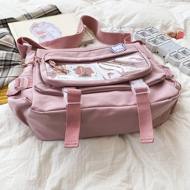 Bolsa universitarios coreanos de mano con múltiples bolsillos Correa ajustable para viajes diarios Sywqhk Para Estrenar