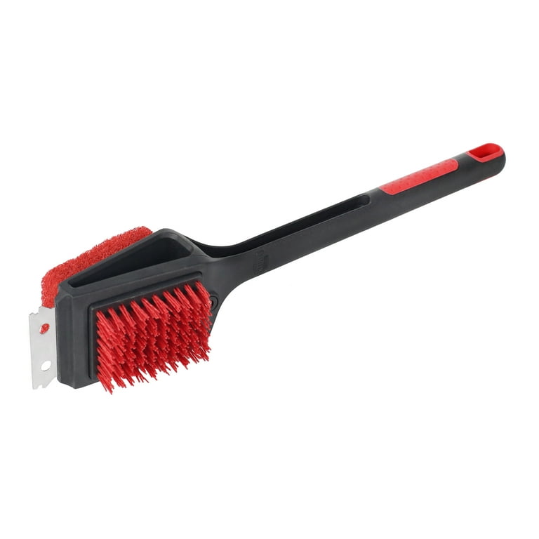 Expert Grill 3 in 1 Cleaning Cold Grill Brush with Stainless Steel Scraper  