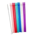 thumbnail image 1 of Conjunto de 12 Pajitas Reutilizables Macarena Multicolor 23 cm, 1 of 8