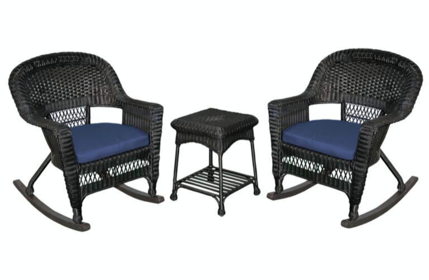 Best Choice Products 4 Piece Wicker Patio Furniture Set W Tempered Best Choice Products 4 Piece Wicker Patio Furniture Set W Tempered Gl 3 Sofas Table Cushioned Seats Black