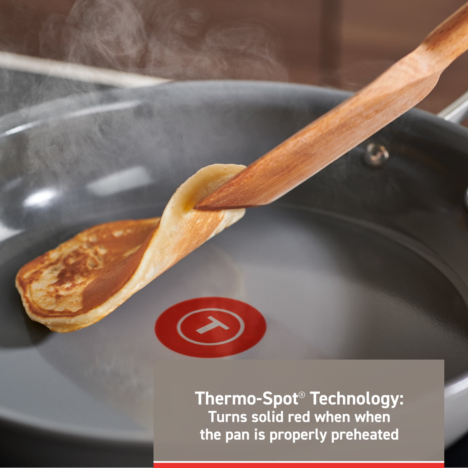 T-fal Excellence Ceramic Non-Stick 12 inch Frypan, Grey, Inoceram