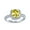Yellow, variant on 3CT Solitaire Square Cushion Cut AAA CZ Canary Yellow Cubic Zirconia Halo Engagement Ring For Women 1MM Thin Band Rose Gold Plated 925 Sterling Silver