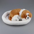 thumbnail image 2 of Adorno Perro de Peluche Suave Zulema Decoración para el Hogar Regalo Blanco amarillo Simulación, 2 of 8
