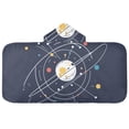 thumbnail image 5 of Yayeee Kids Hooded Towels Toddler Soft Absorbent Beach Bathing Wrap 50" x 23.5", White Planet, 5 of 5