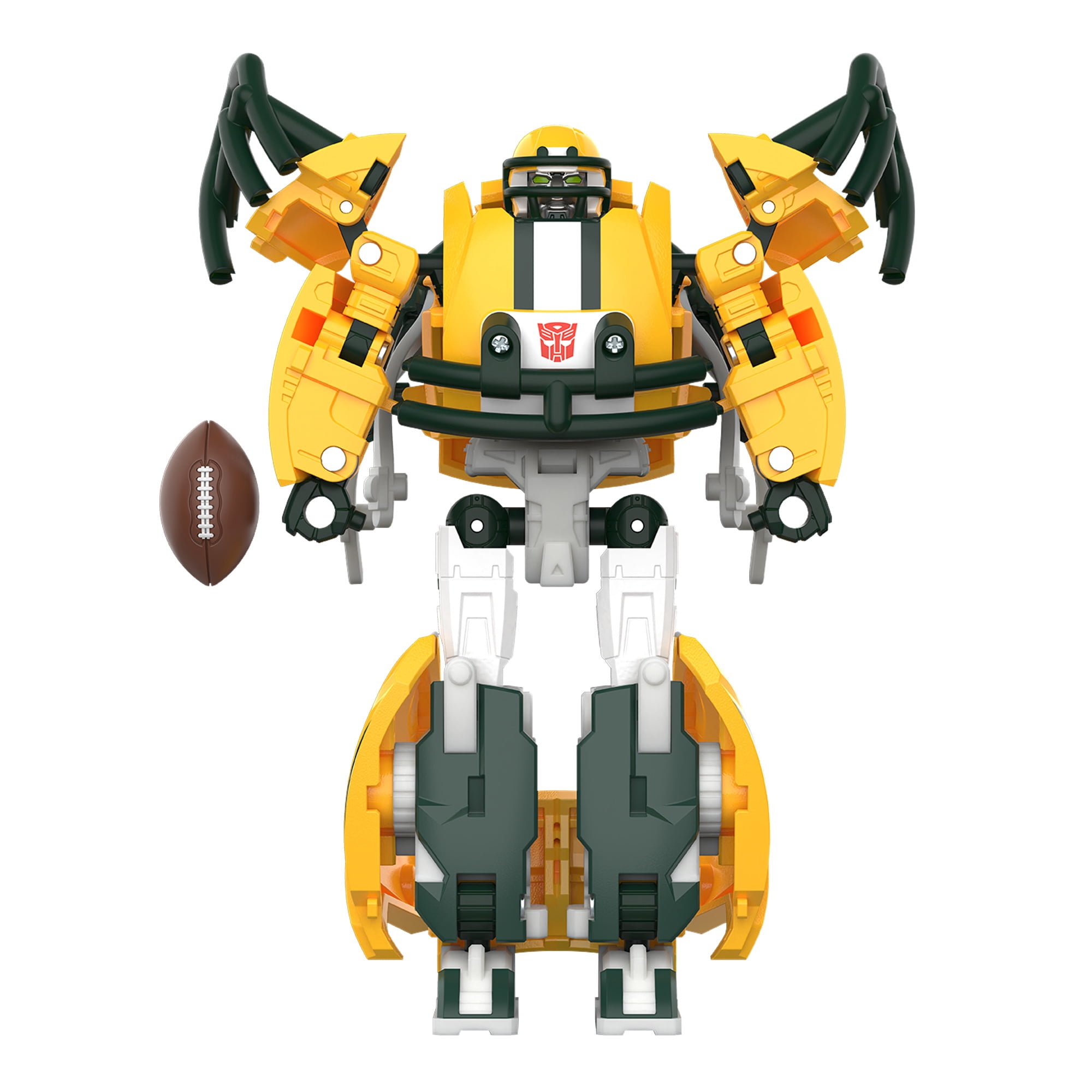 Transformers Toys NFL Green Bay Packers Tundra Prime 5.5" Action Figure, 8+