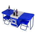 thumbnail image 1 of 32L Rolling Cooler Ice Chest Camping Picnic Portable Heat Insulation Box with Table and Chair, 1 of 5