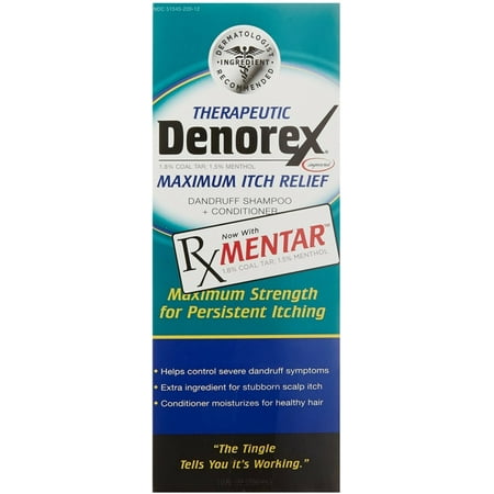 Denorex Therapeutic Dandruff Shampoo + Conditioner, Maximum Itch Relief 10