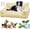 Yellow, variant on Dog Cooling Sofa Bed, Orthopedic Bolster Dog Sofa Bed, Breathable Sleeping Couch Pet Bed, Waterproof Lining and Nonskid Bottom, for Large Small Dogs & Cats (Blue, XL-35.43 * 21.65 * 9.84 in)
