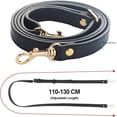 thumbnail image 2 of Bienvenido Correa para bolso de hombro, Mmgoqqt, Piel, 120cm, Negro/Oro, 2 of 5