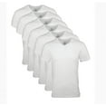 thumbnail image 3 of Gildan Men's V-Neck T-Shirts, 6-Pack, White, XX-Large, 3 of 3