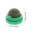 thumbnail image 4 of 2 bolas de menta para lamer para gatos, giratorias, de hierba gatera natural, caramelos de Actinidia Polygama, snacks para gatos, ayuda digestiva, golosinas para gatos (color aleatorio), 4 of 8