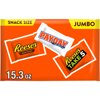 Payday and Reese's Assorted Peanut and Peanut Butter Snack Size Candy, Jumbo Pack 15.3 oz