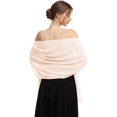thumbnail image 2 of ORUYROP Châle Foulard Enveloppements Doux Chiffon Dentelle Pashmina pour Robes de Soirée pour occasions Formelles, 2 of 6