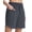 Dark Gray, variant on Women's 7'' Swim Board Shorts High Waisted Beach Shorts Modest Long Swim Bottoms with Liner and Pockets Quick Dry UPF50+ Black XXL