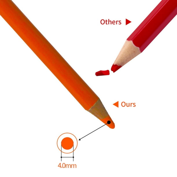 24 crayons de couleur de différentes couleurs pour enfants - Matériel de  dessin /