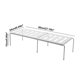 thumbnail image 3 of Estante de cocina retráctil que ahorra espacio | Organizador expandible para debajo del gabinete | Estante de almacenamiento de plástico blanco o gris | 27.16 x 9.44 x 5.9 pulgadas | 1 pieza, 3 of 6