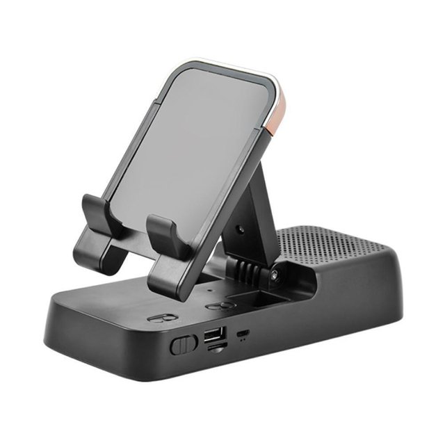 Hweilai Cell Phone Stand with Bluetooth Speaker, Wireless Speaker 2023 V8M1