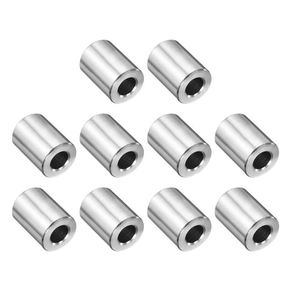10 Packs Stainless Steel Spacers, 5/16" Bore x 5/8" OD x 1/2" Length